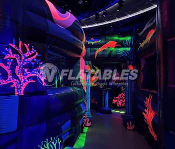 Blacklight Laser Tag Maze for Royal Caribbean Cruise Lines