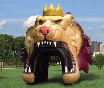 Inflatable Lion Sports Tunnel